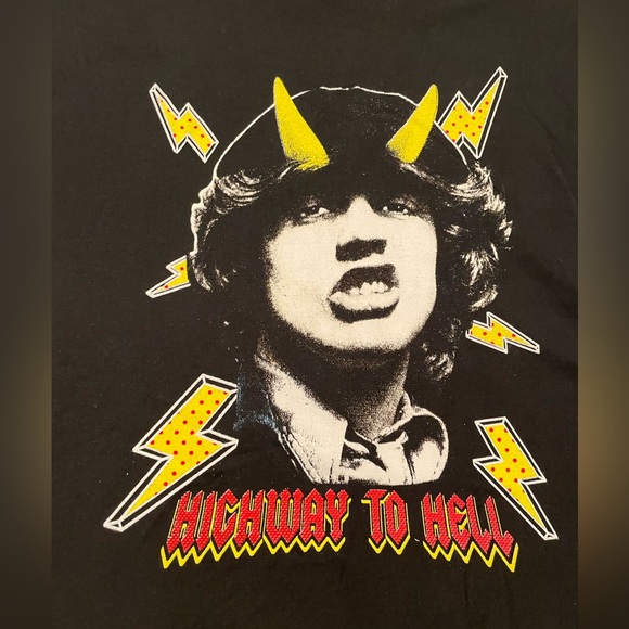 AC⚡️DC HIGHWAY TO HELL LONG SLEEVE T-SHIRT (SMALL,MEDIUM,LARGE) (NEW) - Picture 2 of 13